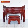 Bộ Sập Thờ Gỗ Hương Gia Lai Chạm Hoa Lá Mây Vân 2m Đẹp Rẻ