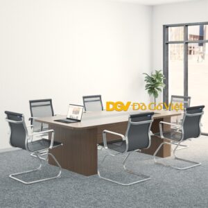 Bàn Họp Gỗ Công Nghiệp Mặt Bo Nhẹ Kiểu Dáng Hiện Đại