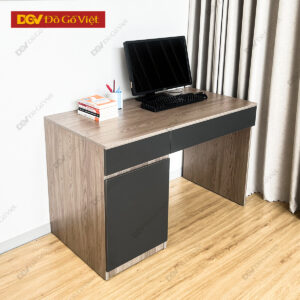 Bàn Làm Việc Gỗ Công Nghiệp Tối Giản Kèm Tủ Lưu Trữ Tiện Ích