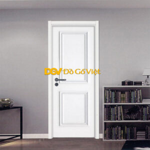 Cửa Gỗ Gia Đình Cao Cấp Sơn Màu Trắng Đẹp