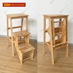 Ghế Gỗ Thắp Nhang Có Thang Lên Xuống An Toàn