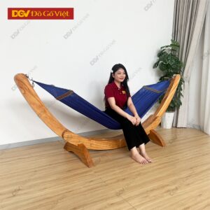 Giá Võng Gỗ Gõ Đỏ Trơn Đẹp Giá Rẻ