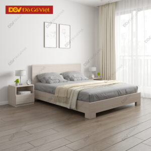 Giường Gỗ Công Nghiệp Giá Rẻ Chân Cao Gọn Gàng Hiện Đại
