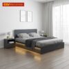 Giường Ngủ Công Nghiệp Thiết Kế Hộp Hiện Đại Có Đèn Led Vai