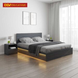 Giường Ngủ Công Nghiệp Thiết Kế Hộp Hiện Đại Có Đèn Led Vai