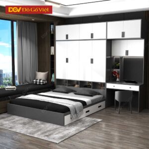 Giường Ngủ Không Đầu Hộc Kéo Hông Tối Ưu Không Gian Đẹp Rẻ