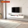 Kệ Tivi Treo Tường Phòng Khách Màu Trắng Sang Trọng