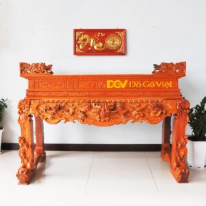 Sập Thờ Gõ Đỏ Chạm Rồng Cao Cấp Sang Trọng