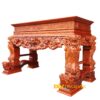 Sập Thờ Lớn Gỗ Gõ Đỏ Chạm Rồng Nổi Chân 24 Giá Cực Tốt