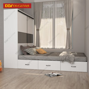 Tủ Quần Áo Gỗ MDF Chống Ẩm Lõi Xanh Hiện Đại Màu Trắng Đẹp