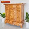 Tủ Thờ Gia Tiên Gỗ Gõ Đỏ Chạm Tam Đa Lùn Đẹp Giá Rẻ